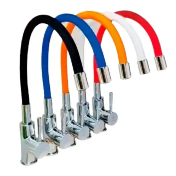 [LF0069] CANILLA MONOCOMANDOCOMANDO CAÑO FLEXIBLE COLORES